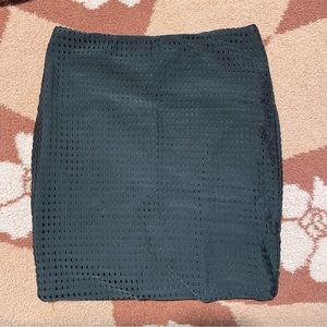 Acacia Swimwear Paia Skirt in black mesh